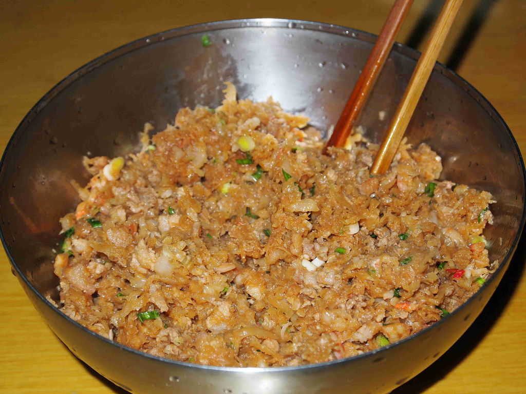 萝卜丝北极虾仁包子