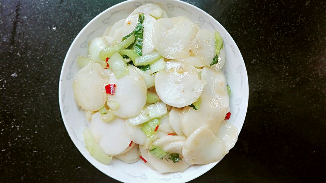 青菜炒年糕