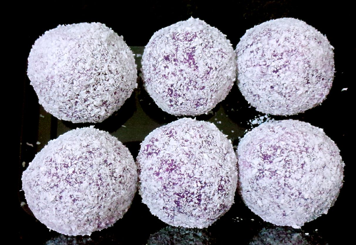 椰蓉紫薯球怎么做_椰蓉紫薯球的做法_豆果美食