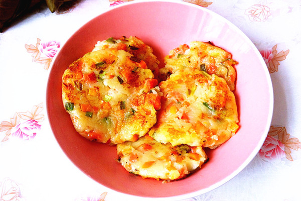 胡萝卜火腿土豆饼