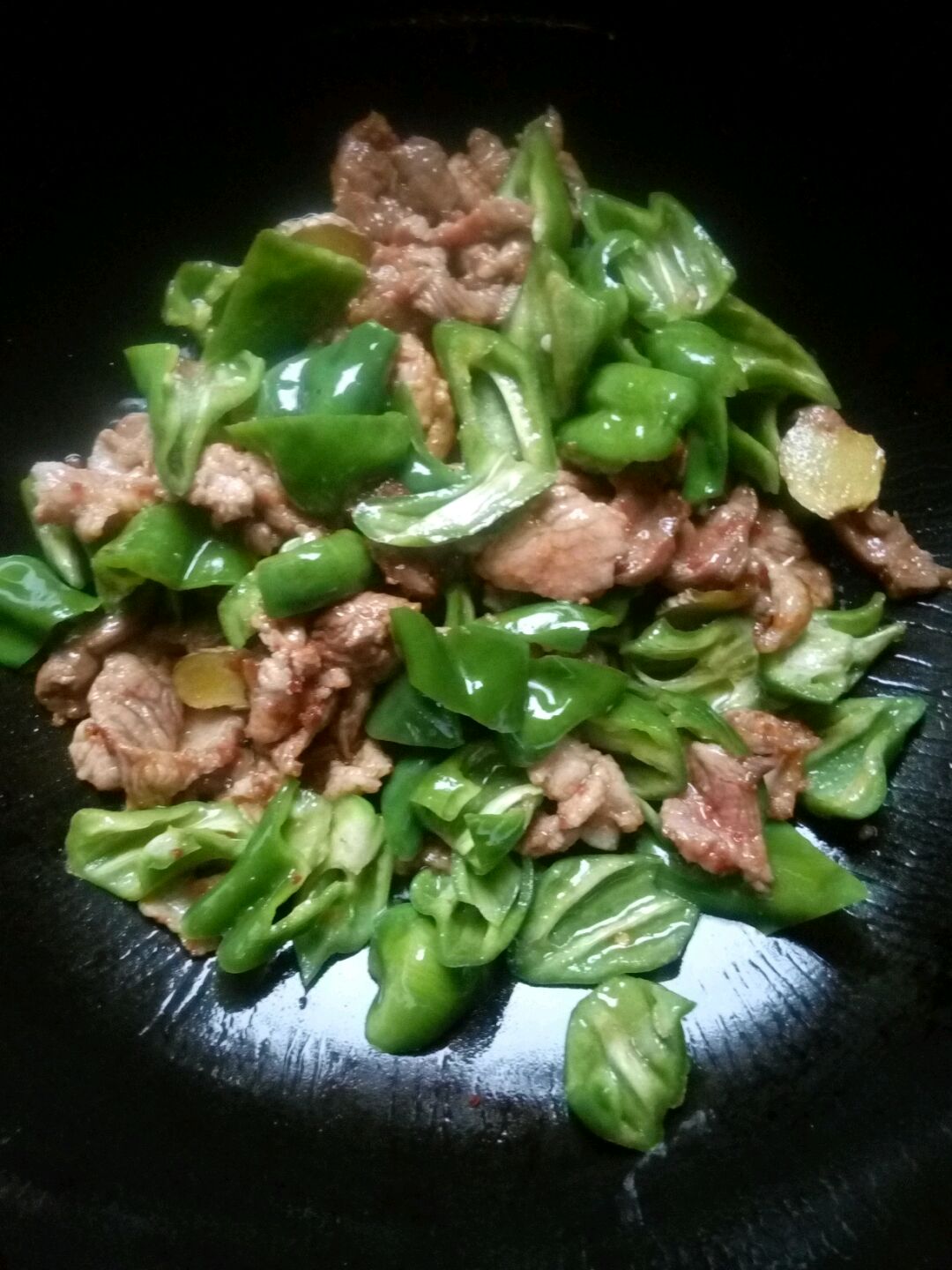 青椒炒肉片
