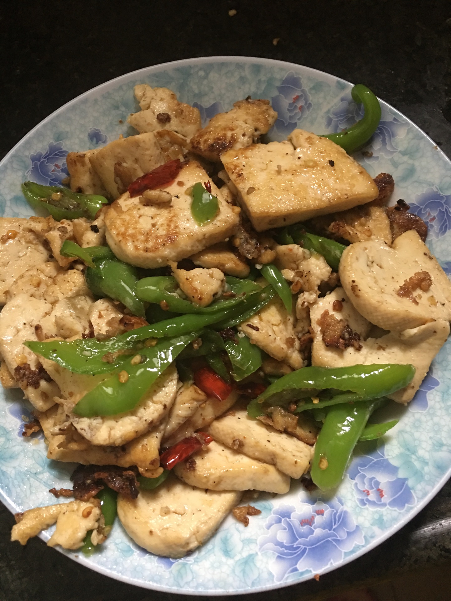青椒炒豆腐
