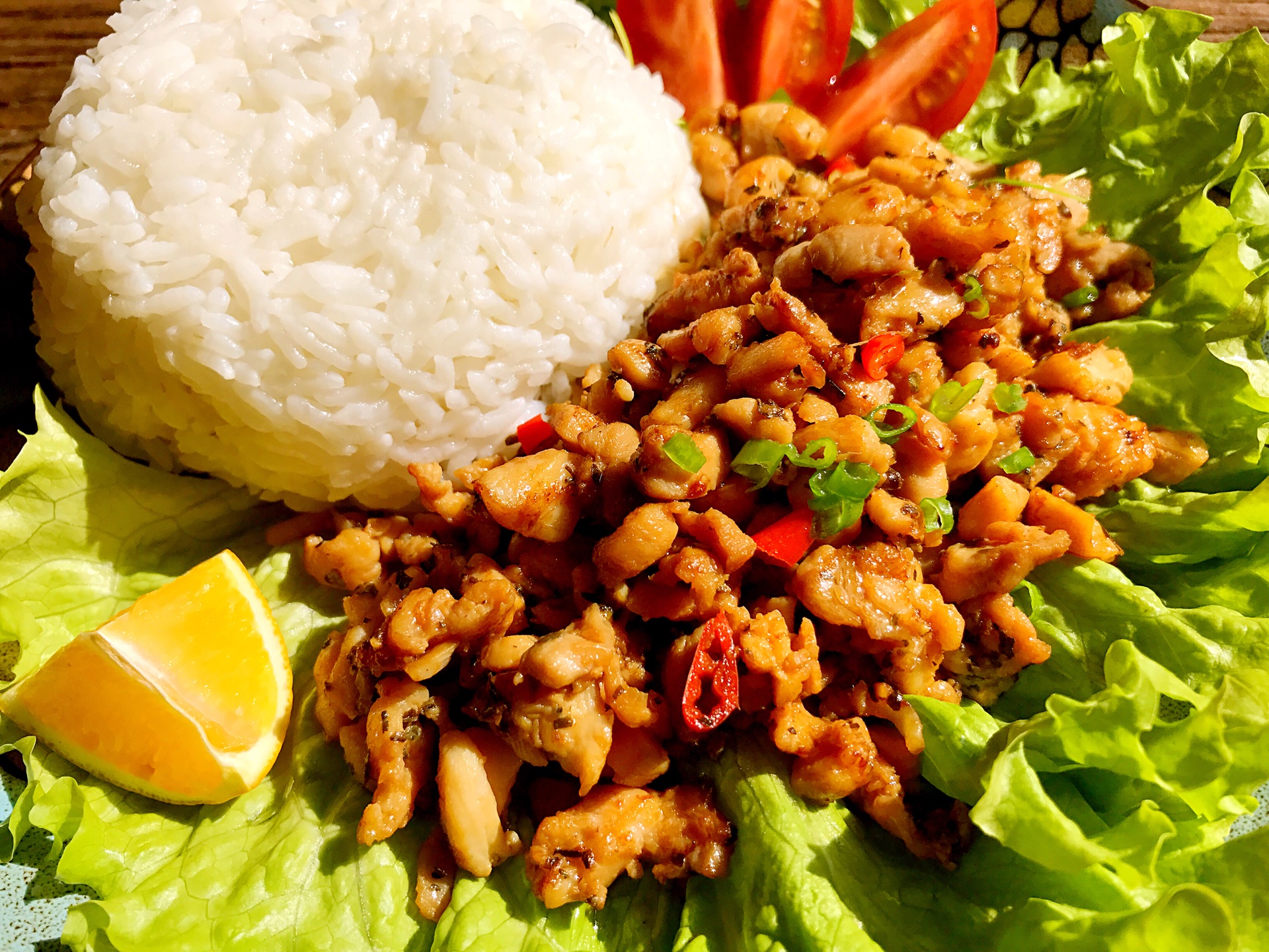 泰式鸡肉碎米饭