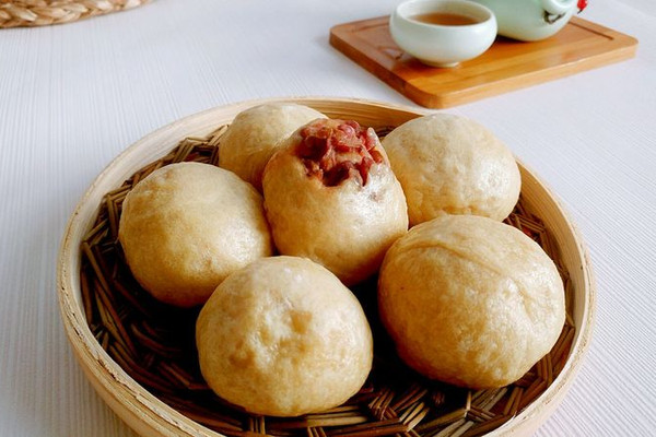 红豆绿豆桂花包