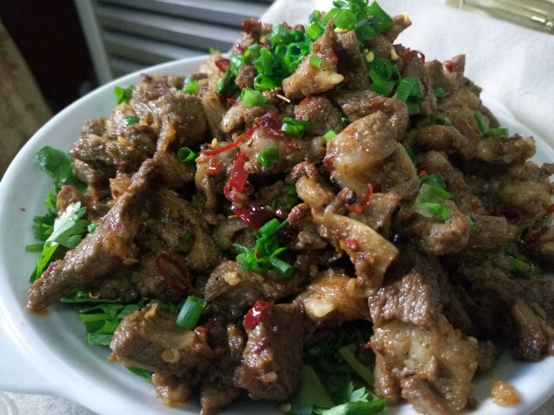 香辣孜然羊肉的做法图解7