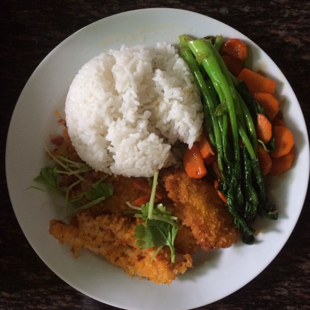香煎鸡扒饭
