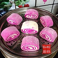 火龙果变色馒头的做法_【图解】火龙果变色馒