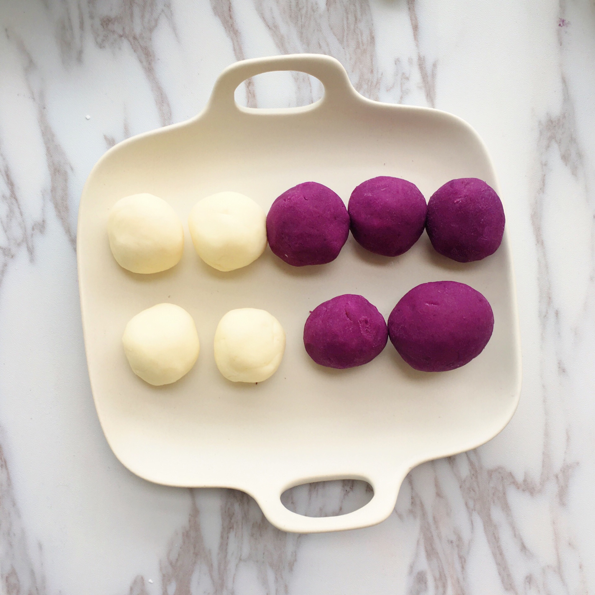 紫薯球山药泥怎么做_紫薯球山药泥的做法_凡妈小厨房_豆果美食