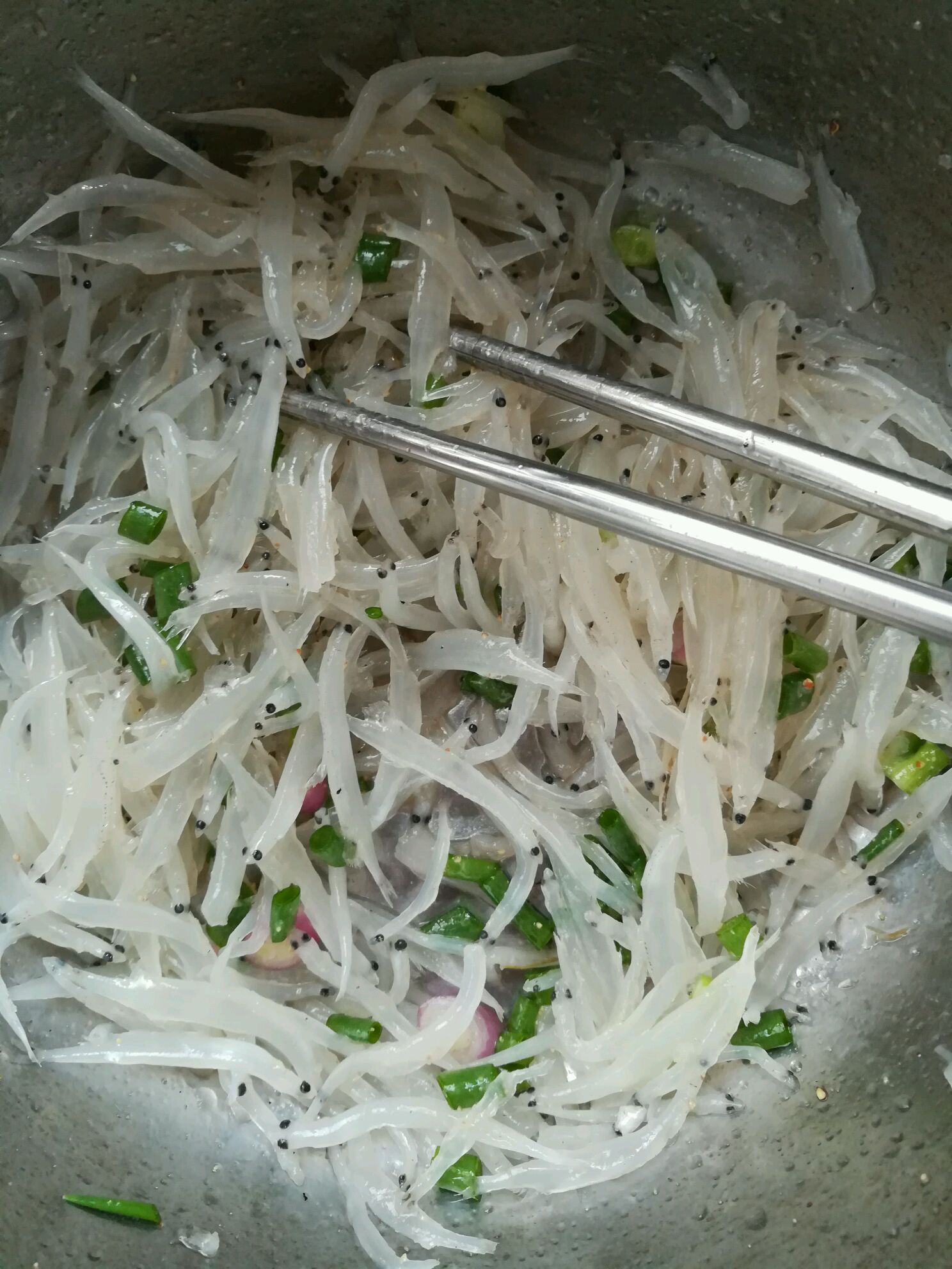 白饭鱼(银鱼)煎蛋