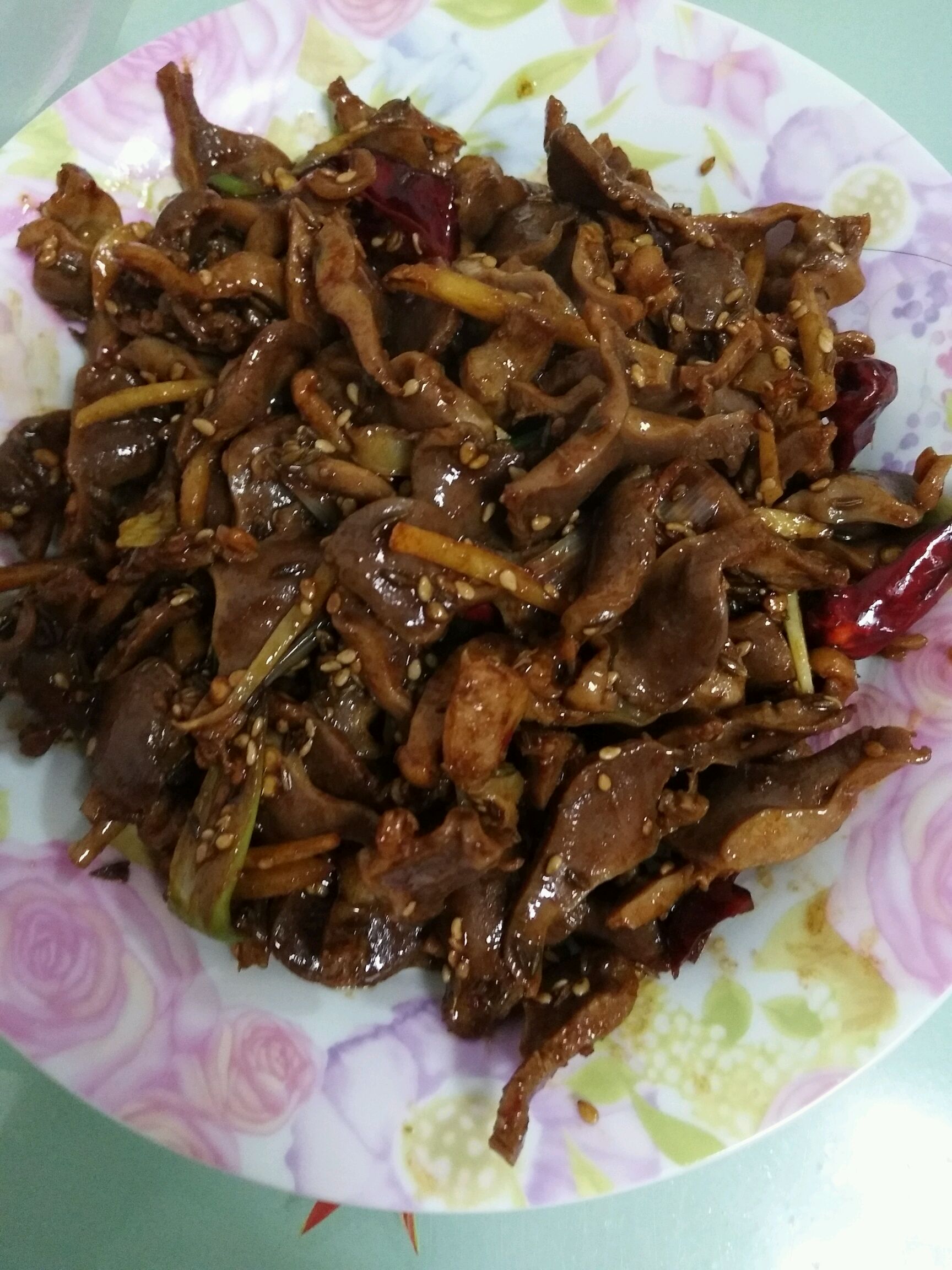 孜然鸡胗