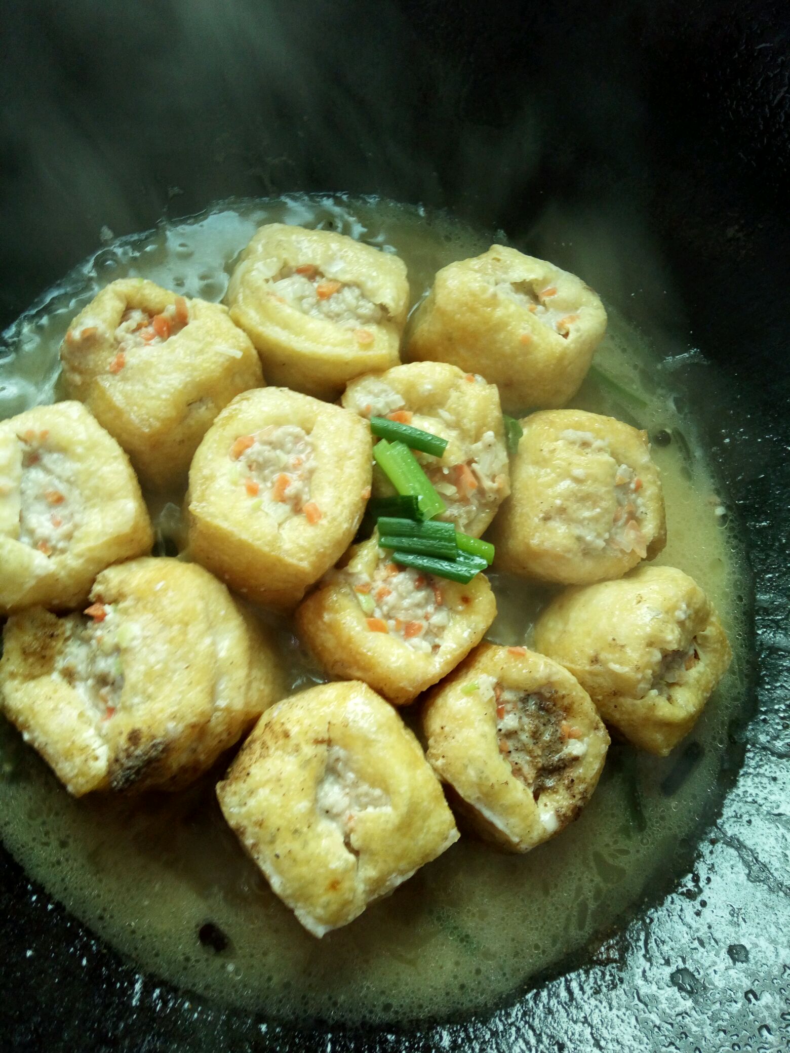 酿油豆腐的做法图解4