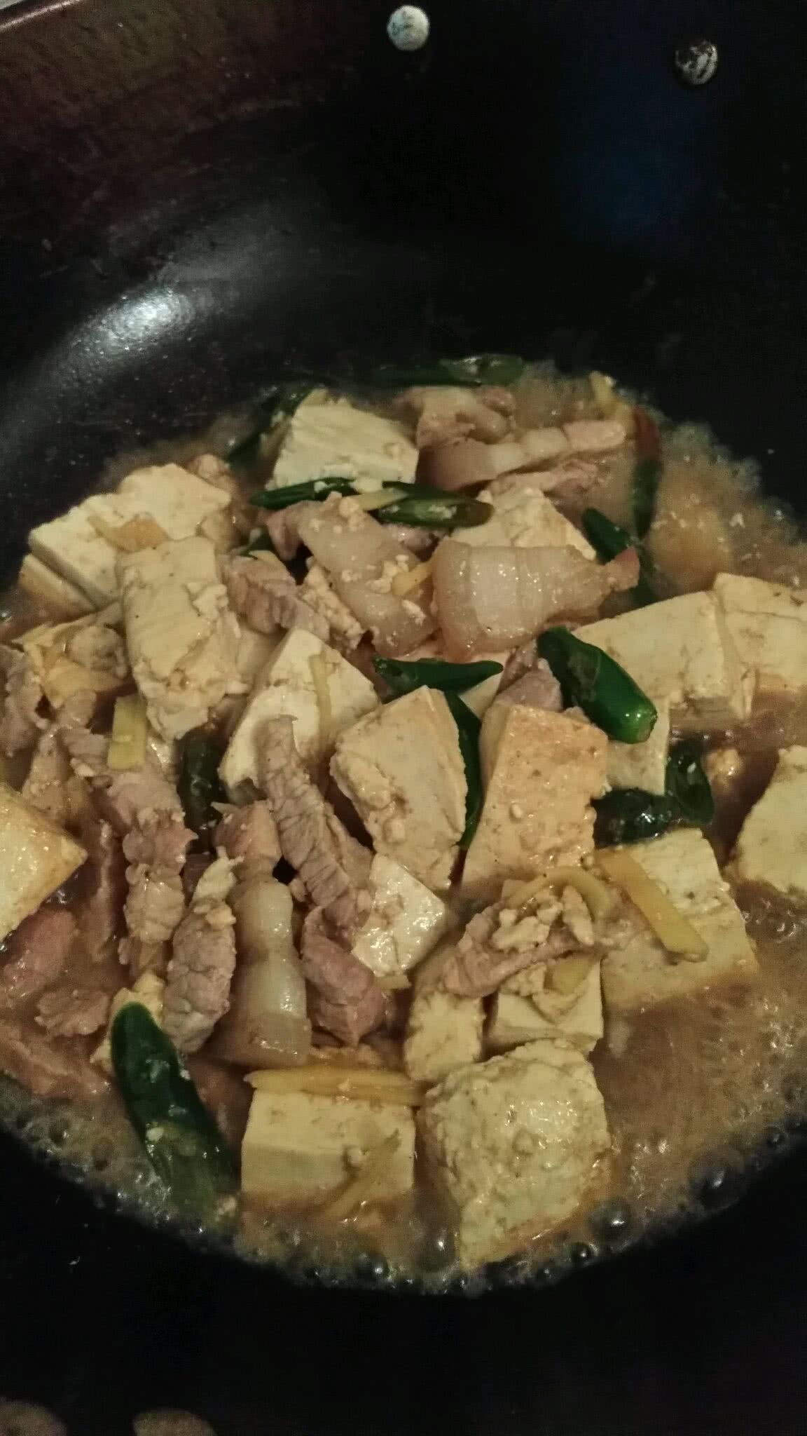 老豆腐炒肉