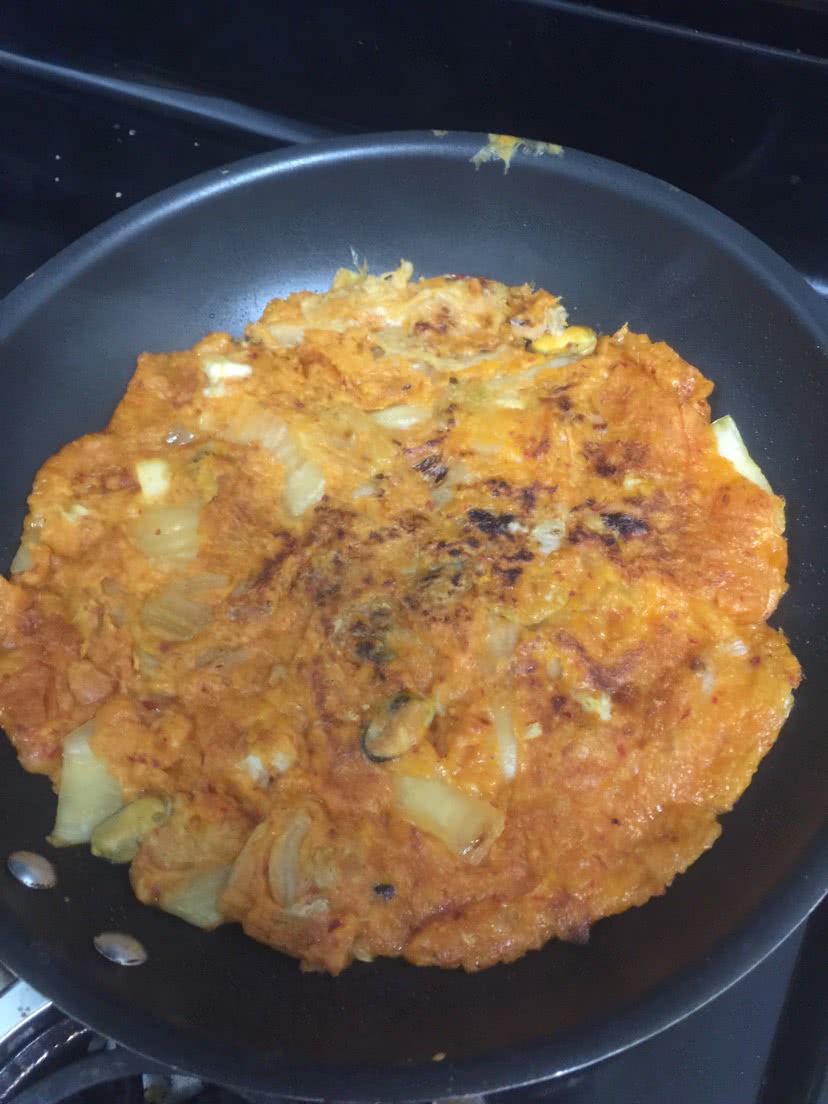 韩国泡菜海鲜饼