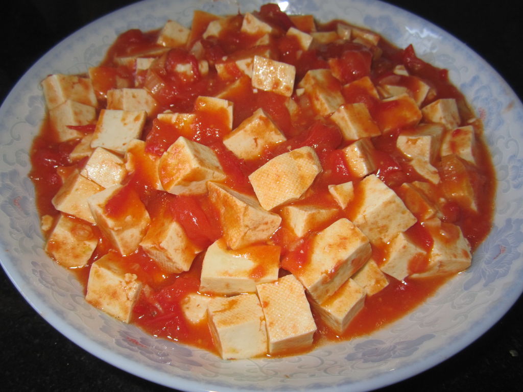 西红柿焖油豆腐怎么做_西红柿焖油豆腐的做法_子言厨房_豆果美食