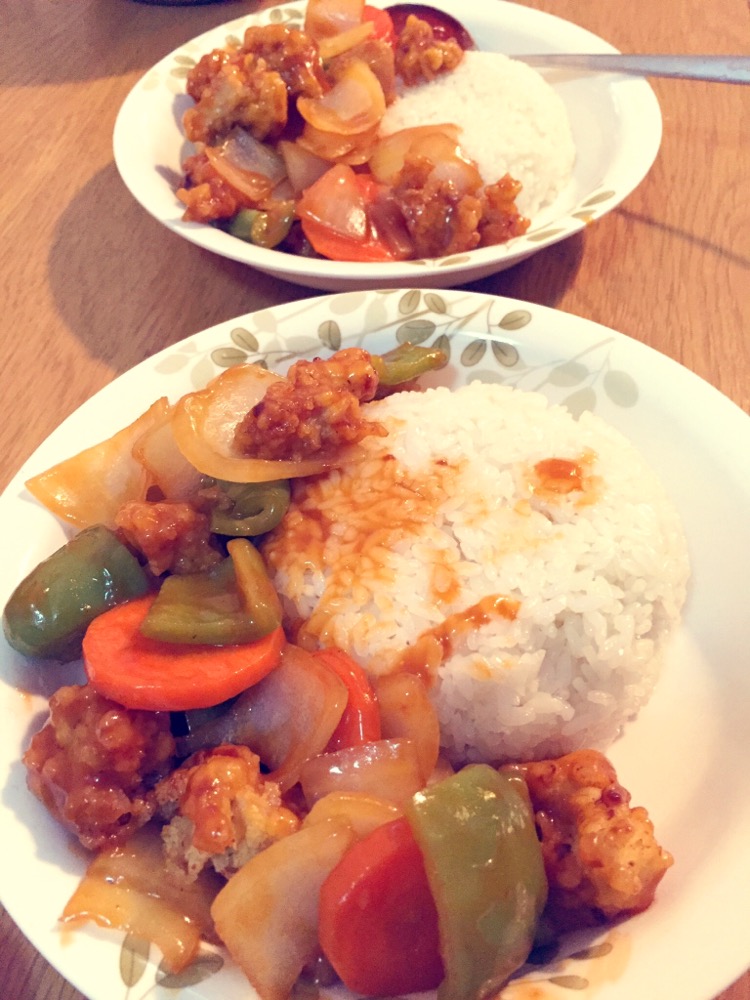 糖醋里脊盖饭
