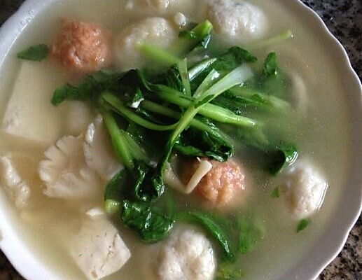 肝癌做法豆腐营养汤的青菜食谱大全丸子术后蘑菇图片