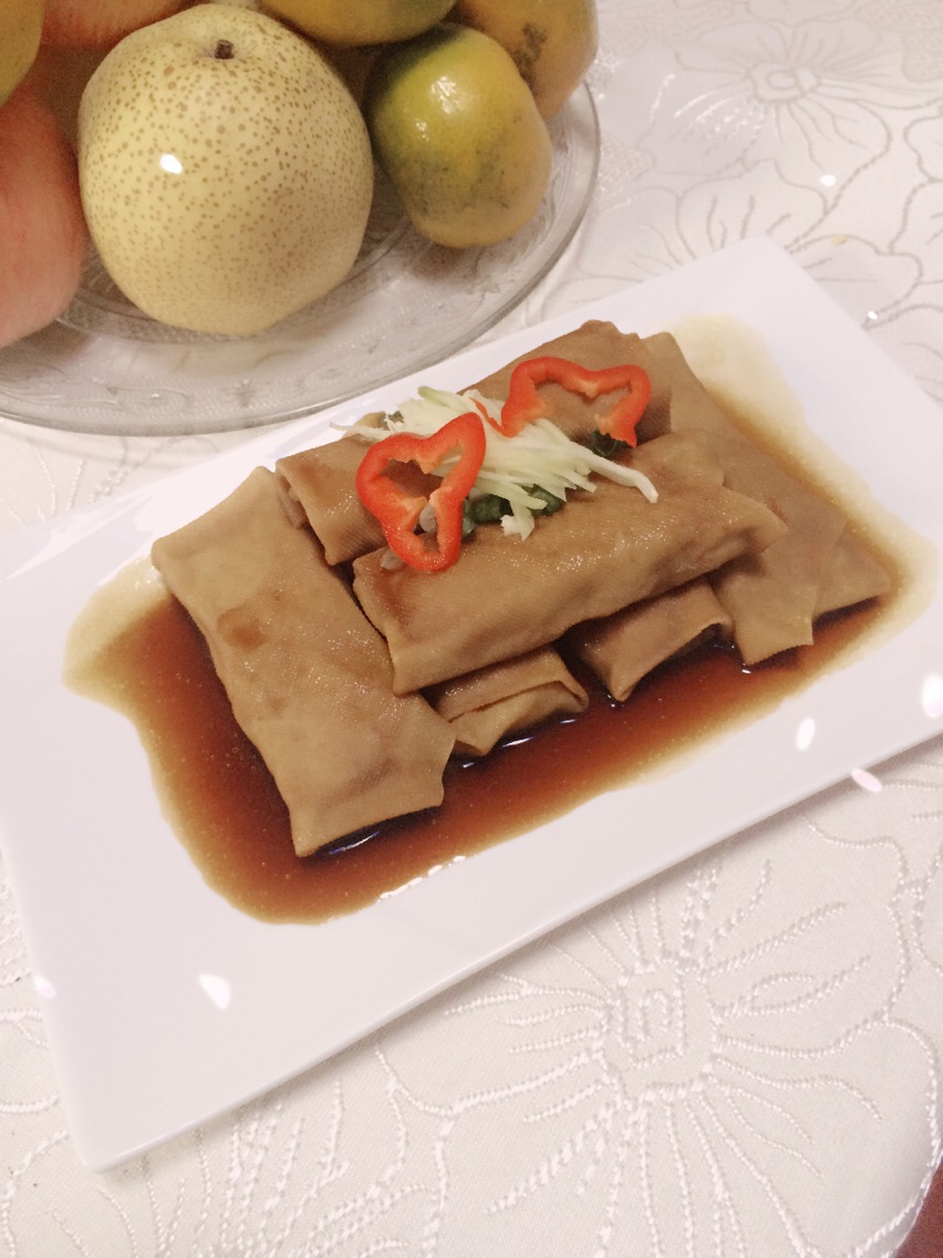 红烧百叶包