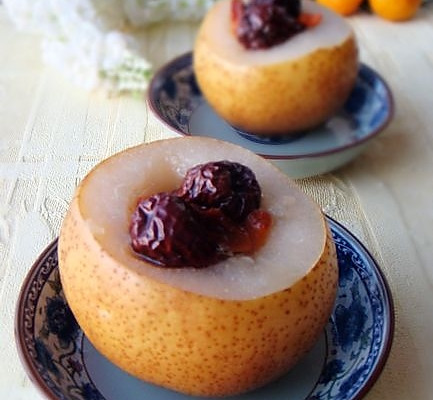冰糖红枣蒸梨
