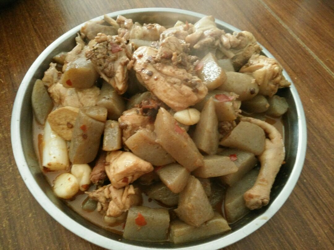 魔芋豆腐炖鸡块