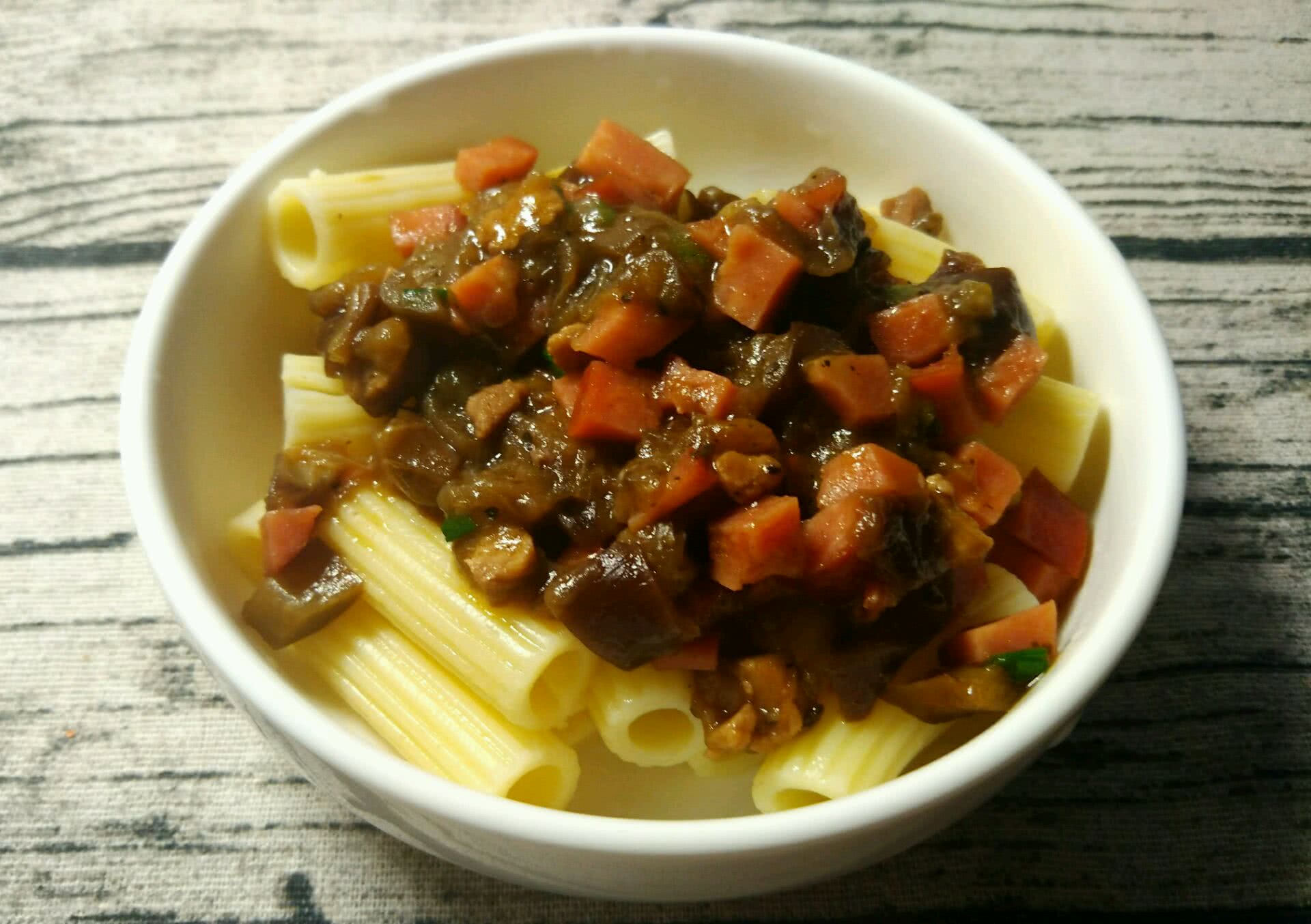 肉末茄子拌面