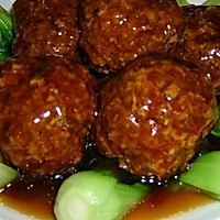 红烧狮子头的做法图解4