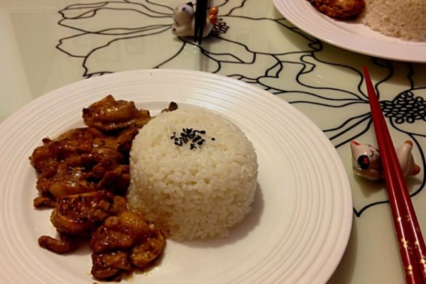 黑椒鸡腿饭