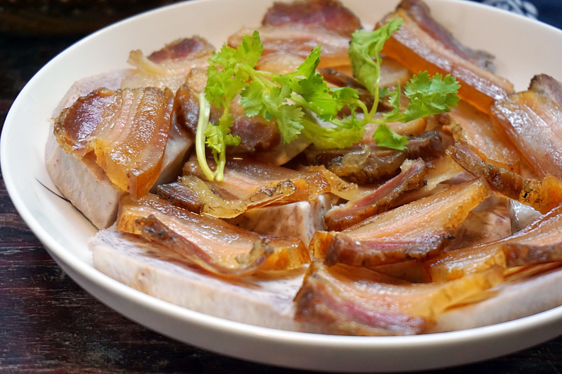 香芋蒸腊肉