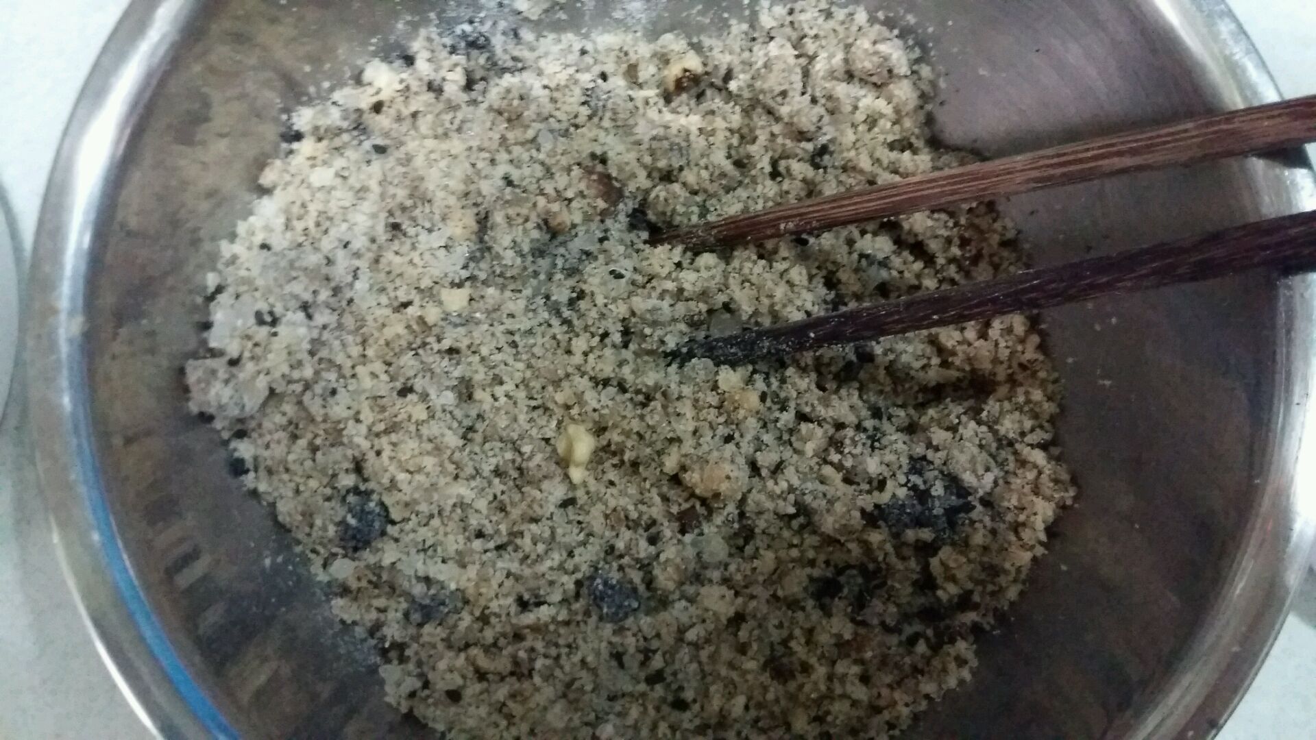 黑芝麻核桃粉:益智补脑9个月猪肝辅食宝宝粥图片