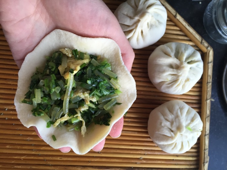 小白菜素包子