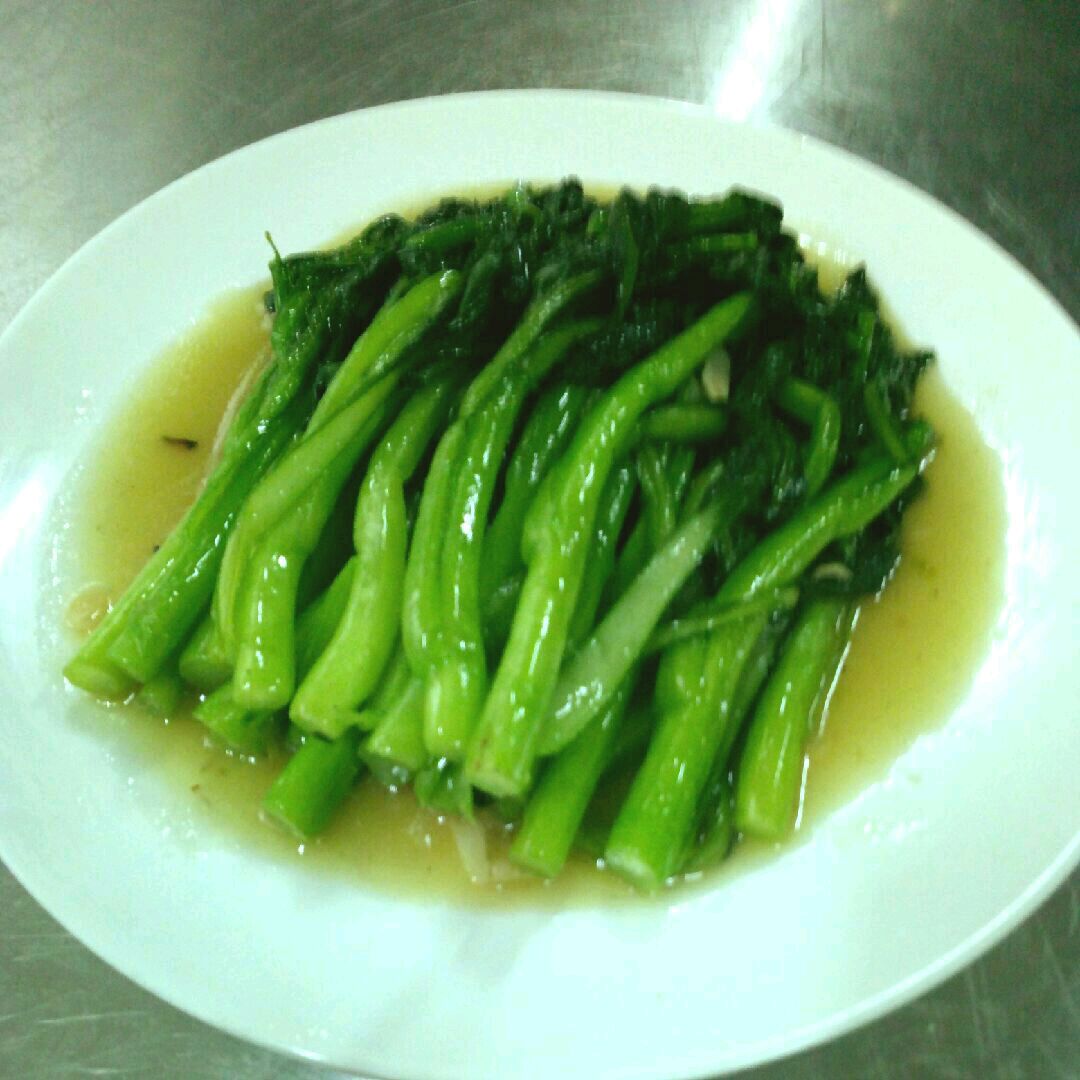 炒菜心的做法