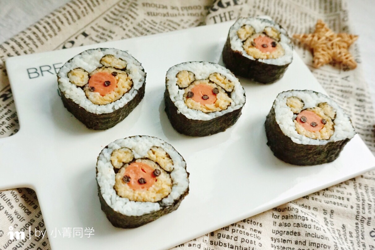 可爱小熊寿司#快乐宝宝餐