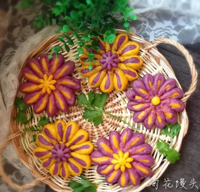 菊花馒头
