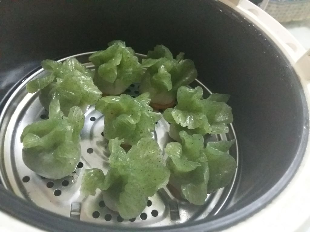 翡翠白菜蒸饺