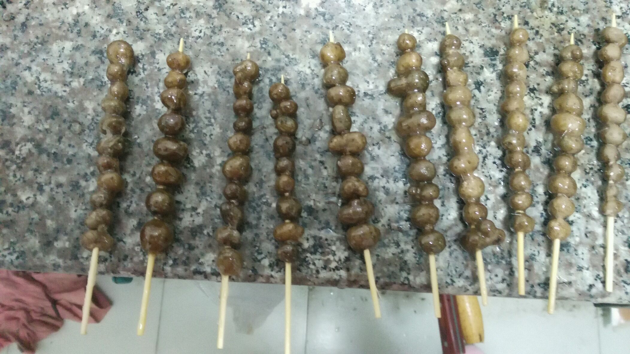 【二十分钟搞定】山药豆糖葫芦的做法图解7