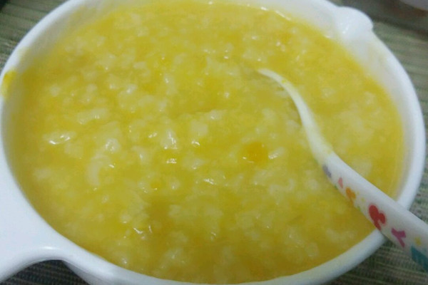 #萌萌南瓜#食谱宝宝之烧鹅小米粥的做法_【图用食谱肉和葱油饼不饿自己图片