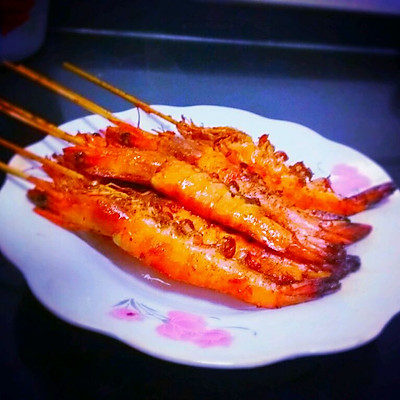 香辣酱烤虾串《烤箱版》
