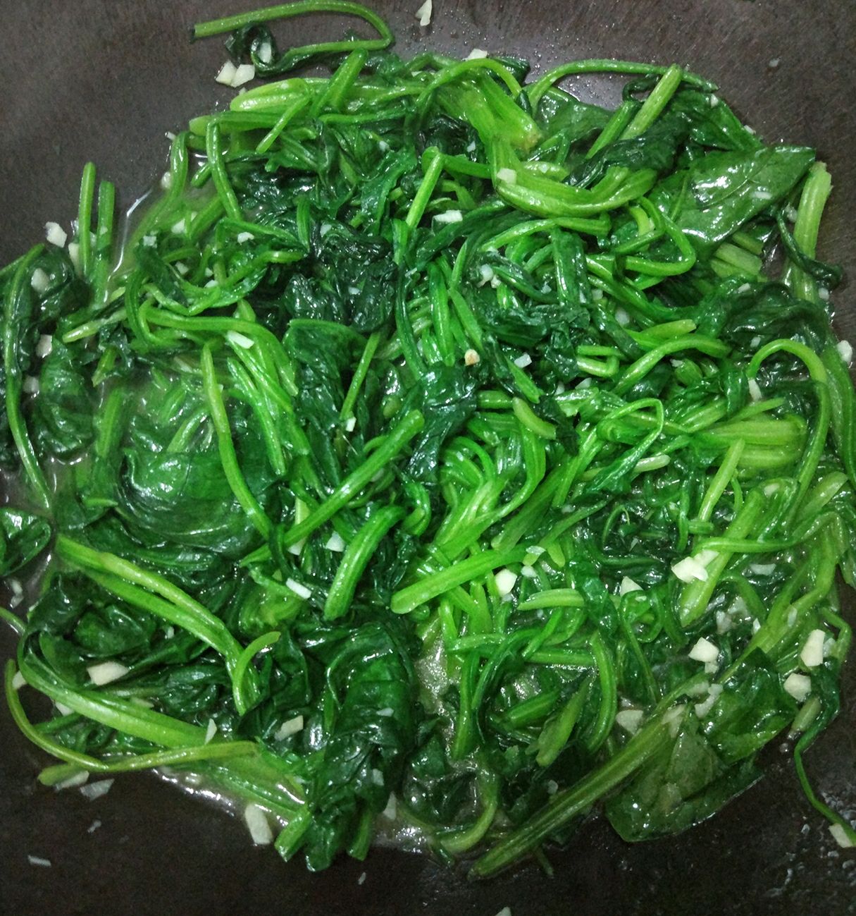 蒜蓉菠菜的做法图解5