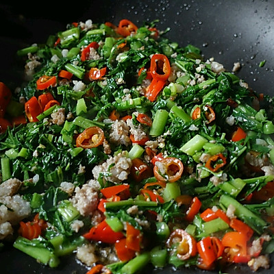 新鲜雪里红肉末