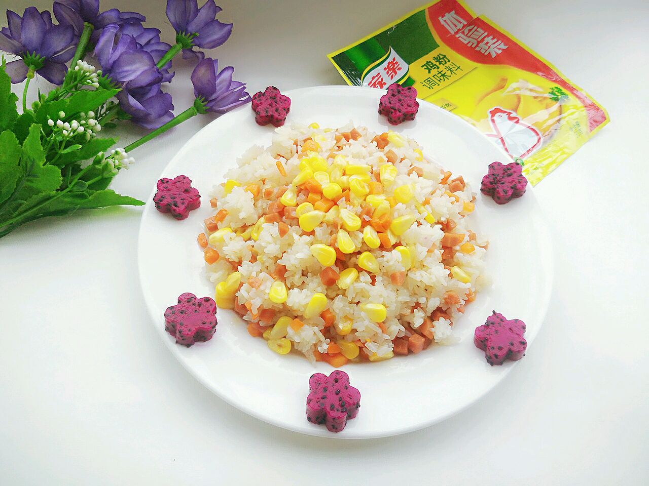 玉米火腿炒饭