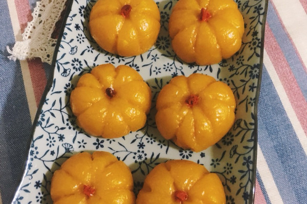 万圣节南瓜饼的做法_【图解】万圣节南瓜饼怎