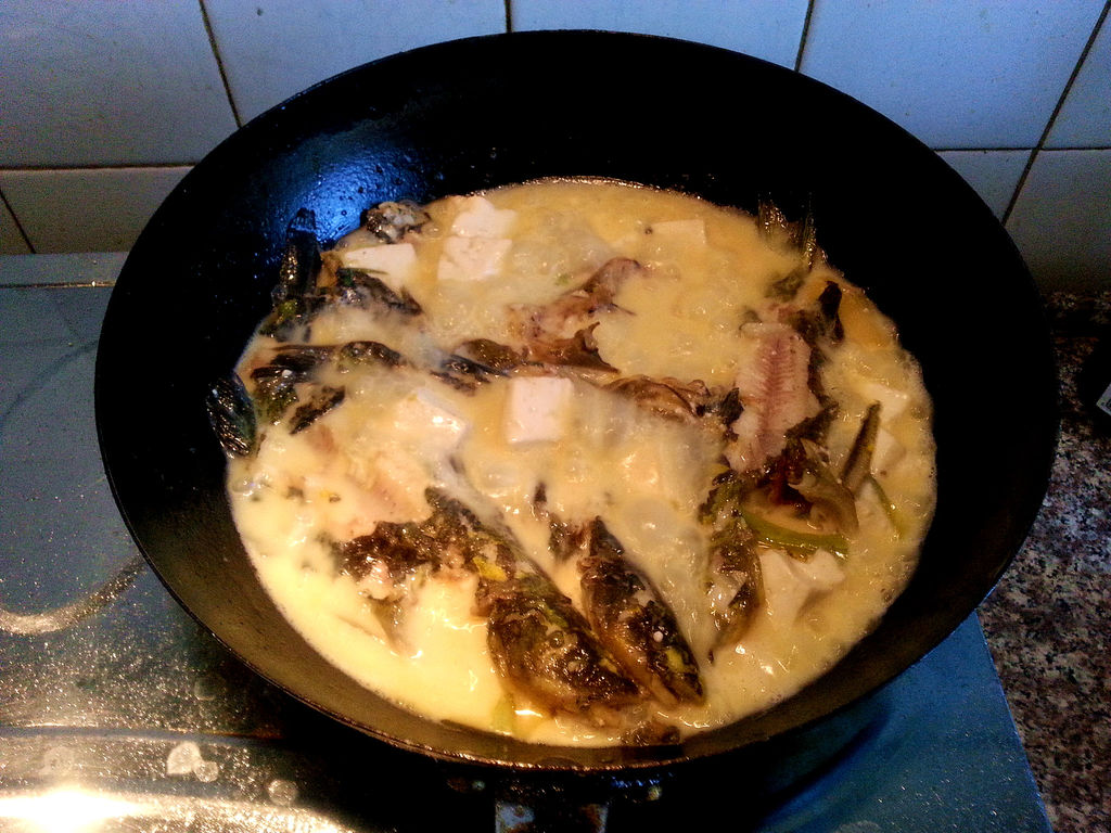 黄鸭叫炖豆腐