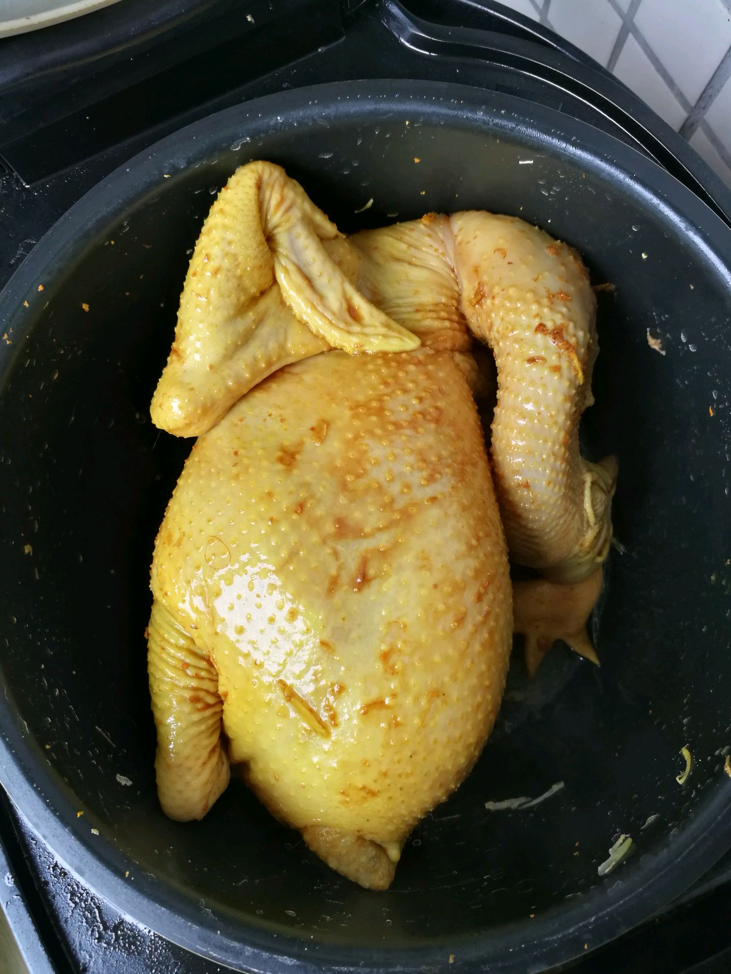 吹水牌沙姜盐焗鸡