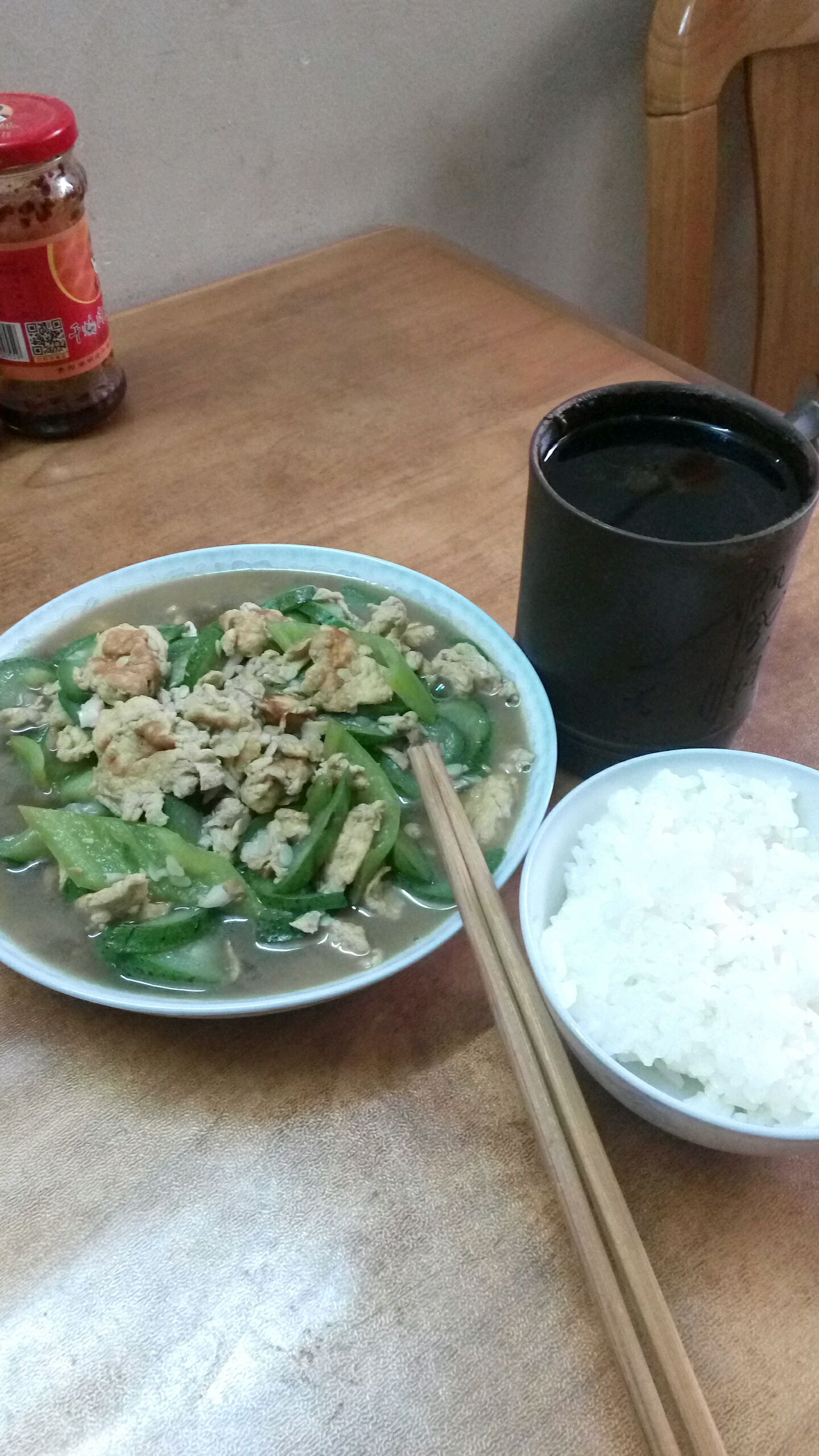 丝瓜炒鸡蛋(简单晚餐系列)
