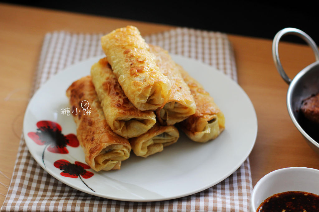 【豆腐皮素春卷】纯素非油炸