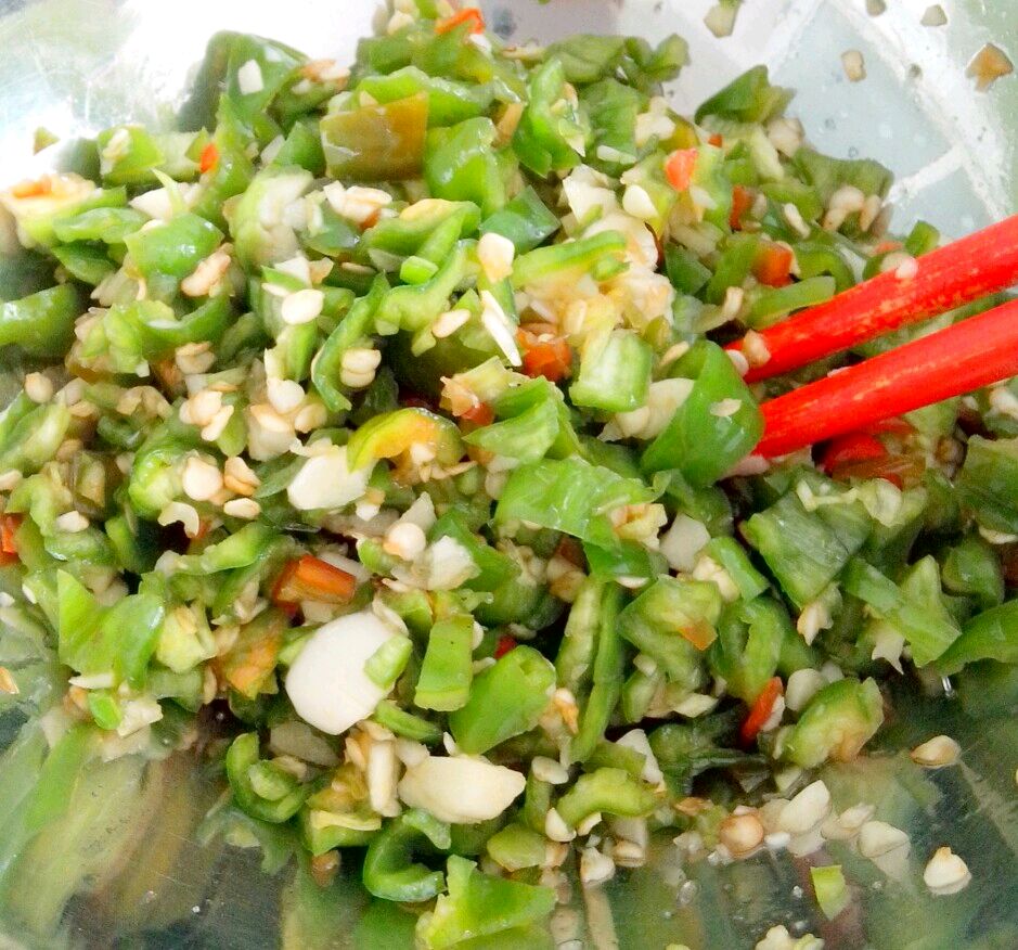 好吃香香辣辣开胃下饭菜/老虎菜之凉拌青椒