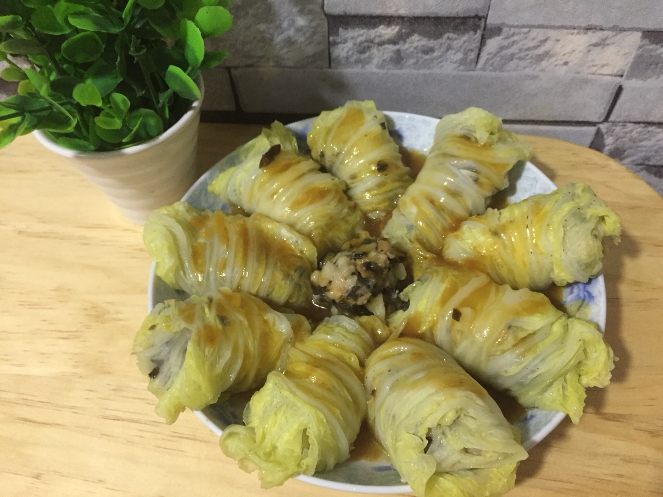 水晶白菜肉卷