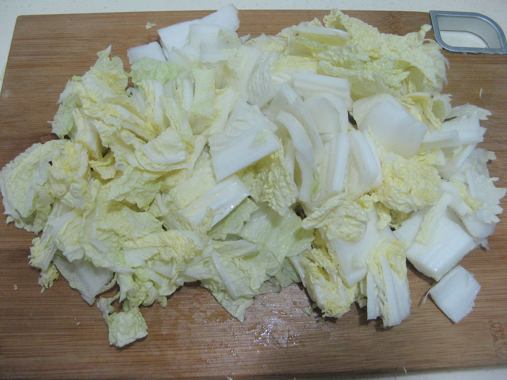 清蒸猪肉银鱼白菜