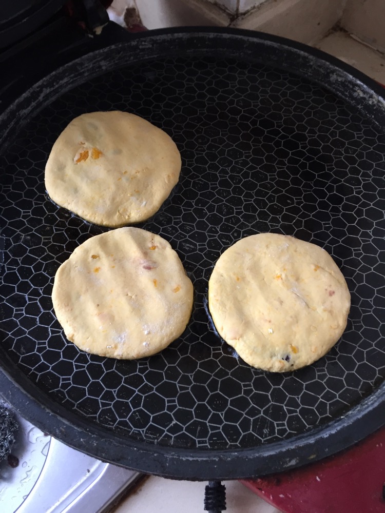 南瓜糯米饼,自制红豆陷