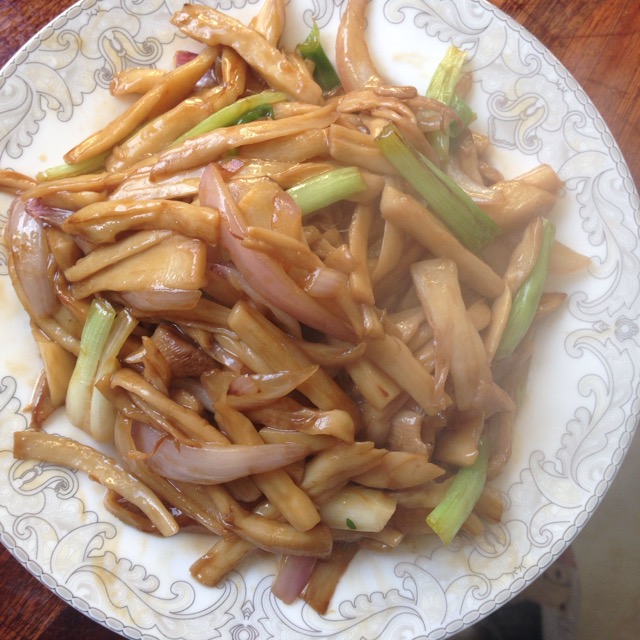 干煸杏鲍菇的做法