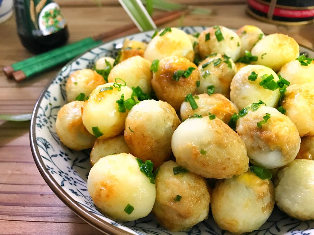 葱油鹌鹑蛋